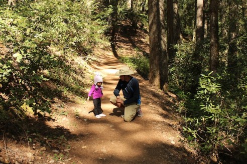 "Don't worry darling, you won't be in the stroller the whole time!"