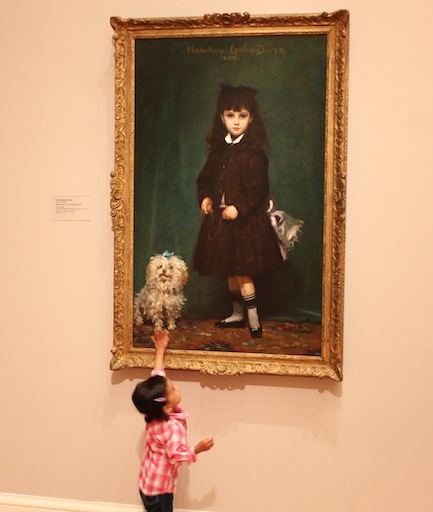 Glad no one caught Bpoo palming the dog! Marie-Anne Carolus-Duran, by Emile Carolus-Duran, 1874