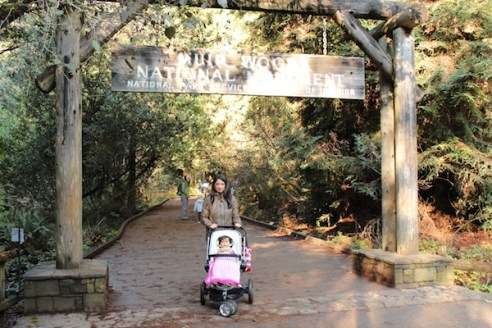 Mummy and Bpoo at the entrance